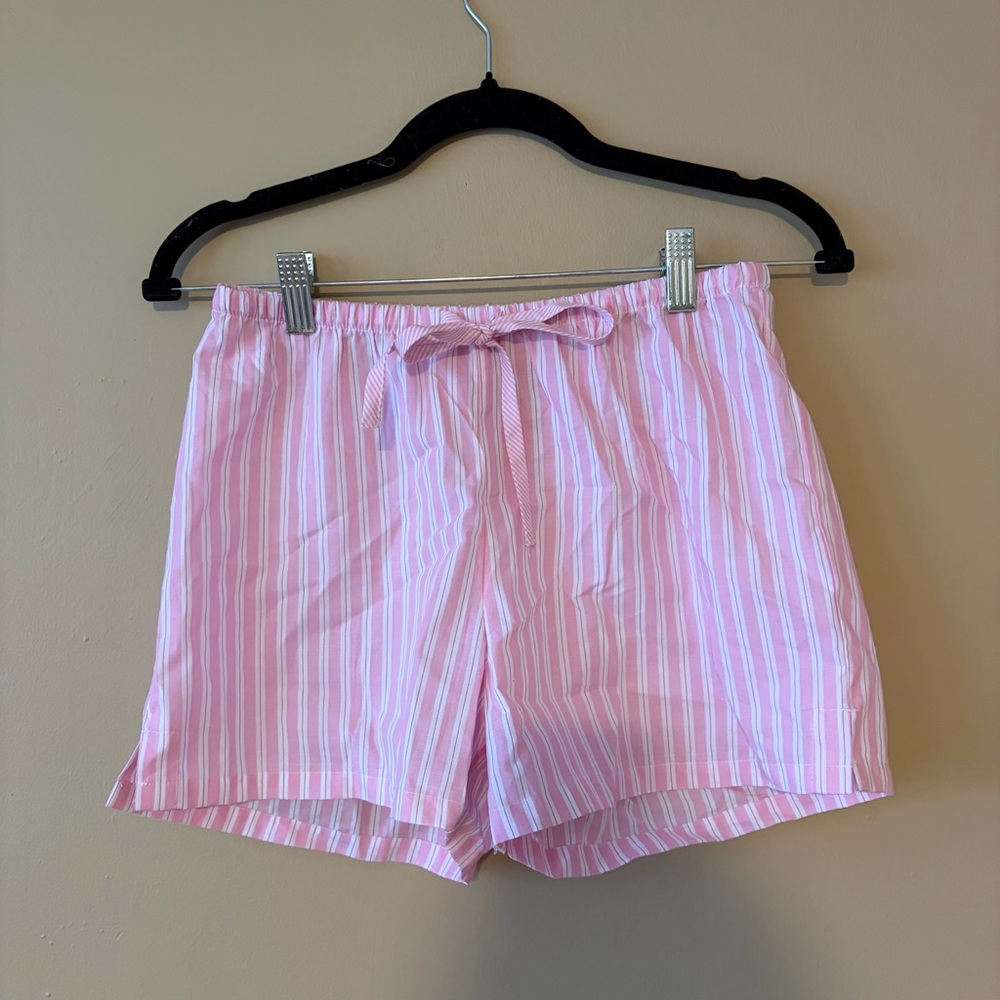 H&M Pink Striped Pajama Shorts